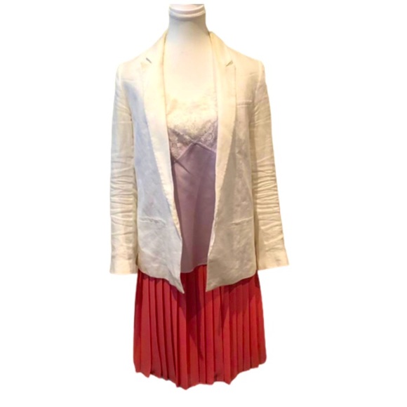 Diane von Fürstenberg Spaghetti Strap Lilac with White Lace Cami Sz M - Picture 15 of 15